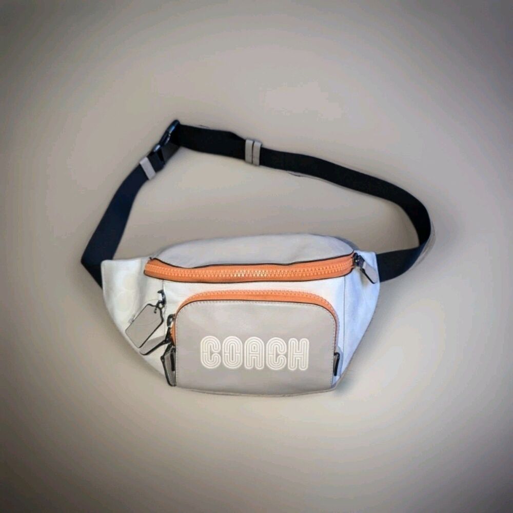 NWT Coach Track Belt Bag In Colorblock With Coach C8129.